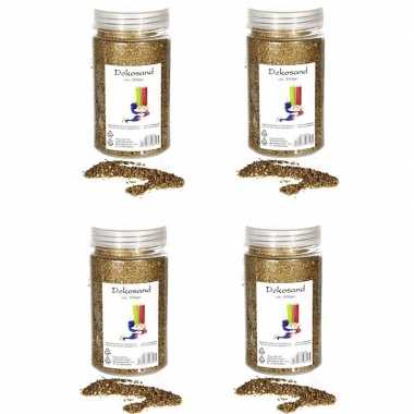 4x goudkleurige zand korreltjes 500 gram