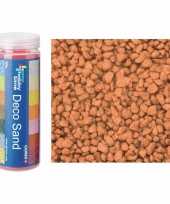 2x busjes grof decoratie zand kiezels terra cotta 500 gram