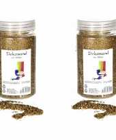 2x goudkleurige zand korreltjes 500 gram