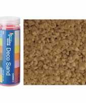 3x busjes fijn decoratie zand kiezels beige nature 480 gram