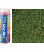 3x busjes fijn decoratie zand kiezels groen 480 gram