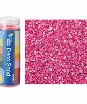 Grof decoratie zand kiezels roze 500 gram