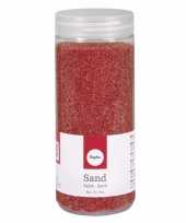 Rood decoratie zandkorrels fijn