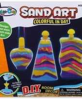 Speelzand setje met flesjes roze paars