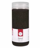 Zwarte decoratie zandkorrels fijn